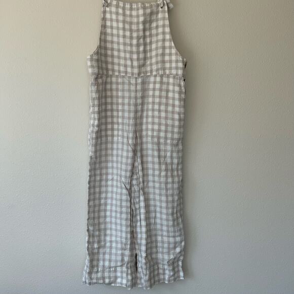 Lou & Grey Checkered Jumpsuit in Cream and White - Picture 3 of 16